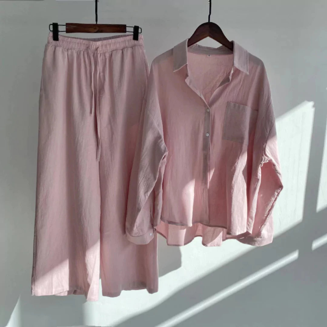 Thea | Linnen Shirt & Broek