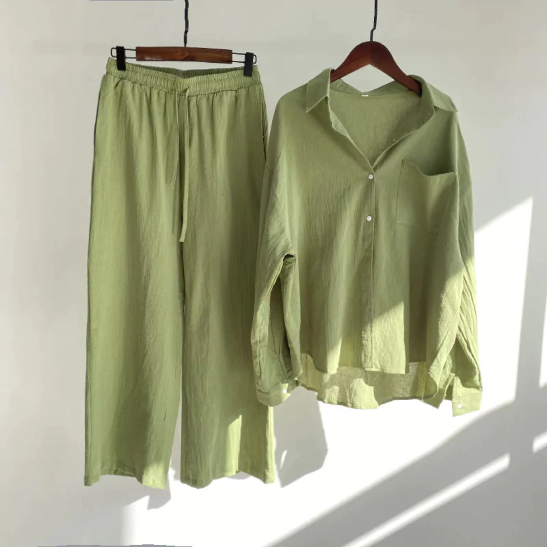Thea | Linnen Shirt & Broek