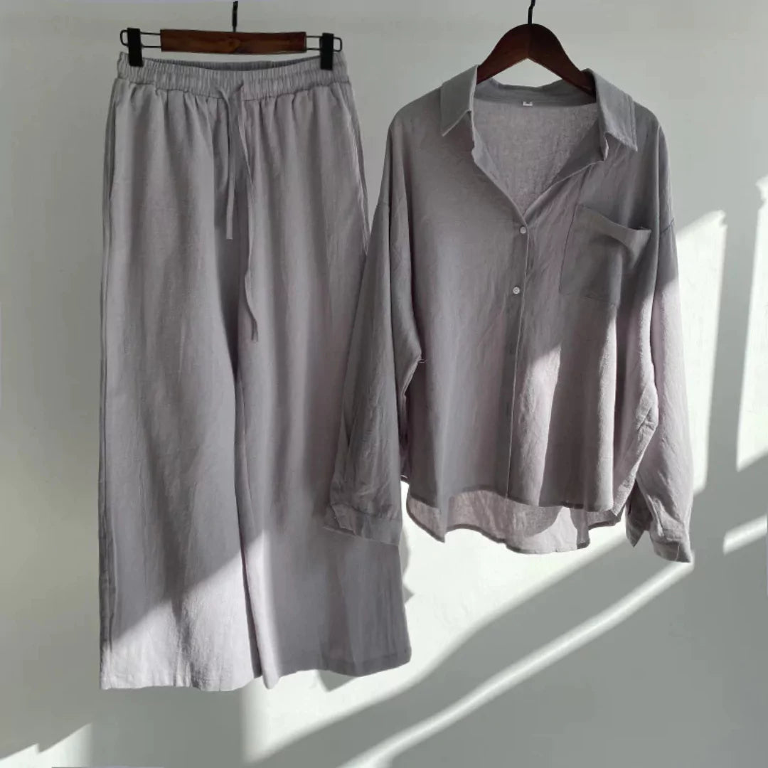 Thea | Linnen Shirt & Broek