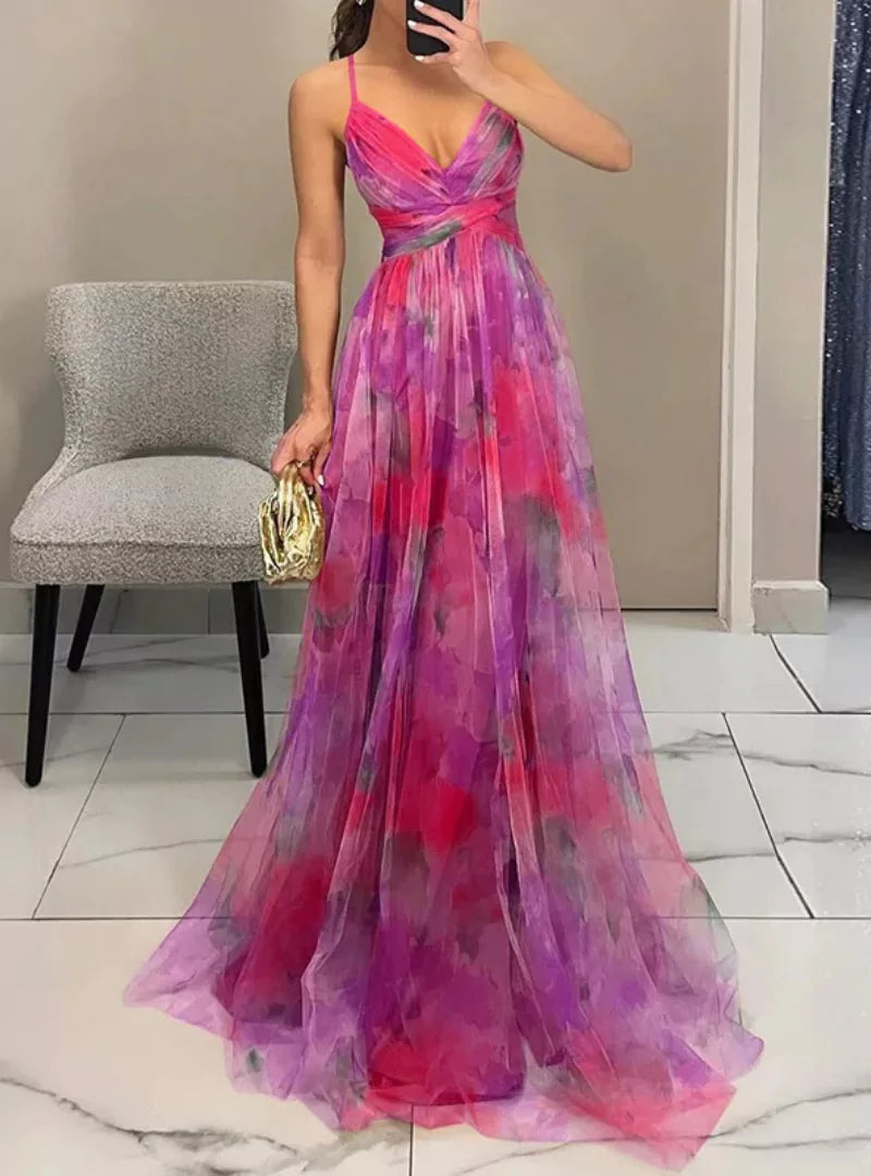 Mila | Maxi-Jurk met bloemenprint