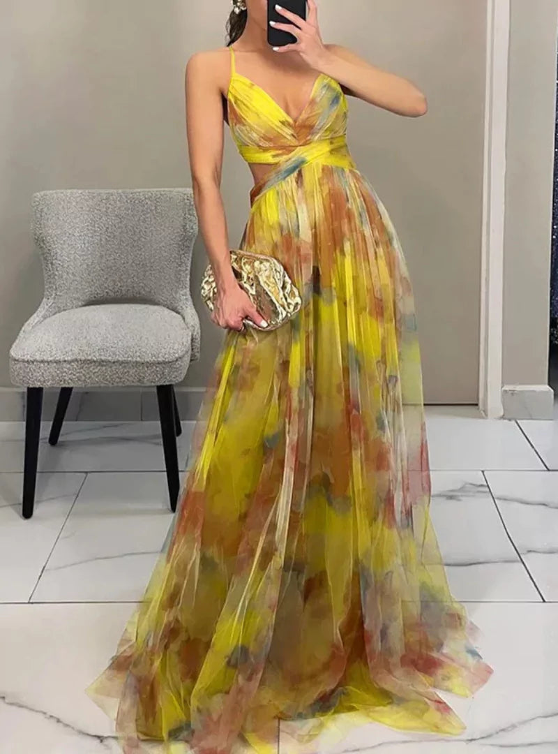 Mila | Maxi-Jurk met bloemenprint