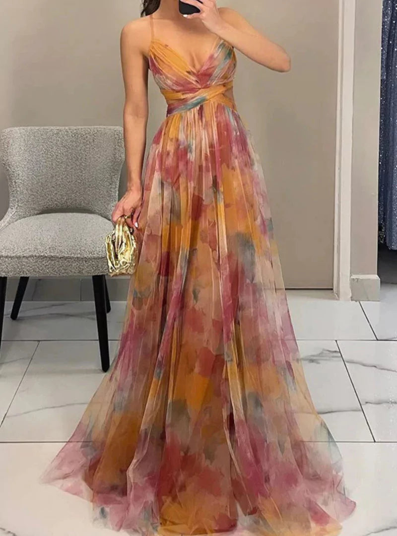 Mila | Maxi-Jurk met bloemenprint