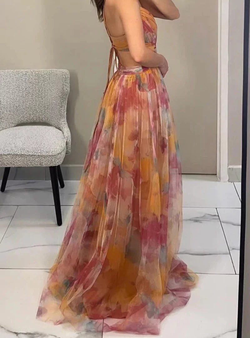 Mila | Maxi-Jurk met bloemenprint