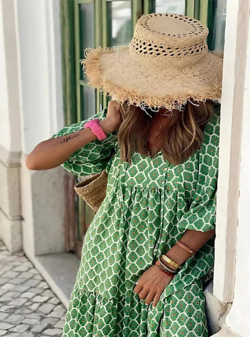 Sharon | Zomerjurk met print