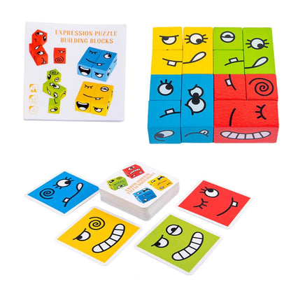 Woods™ | Denktraining voor kinderen - Expression blokkenpuzzel