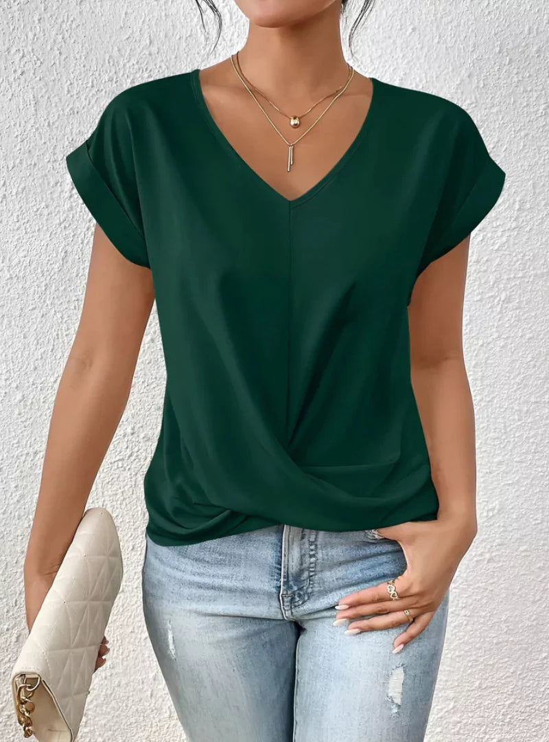 Zara | T-shirt met V-hals