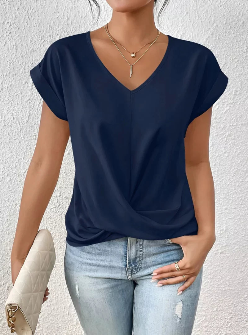 Zara | T-shirt met V-hals