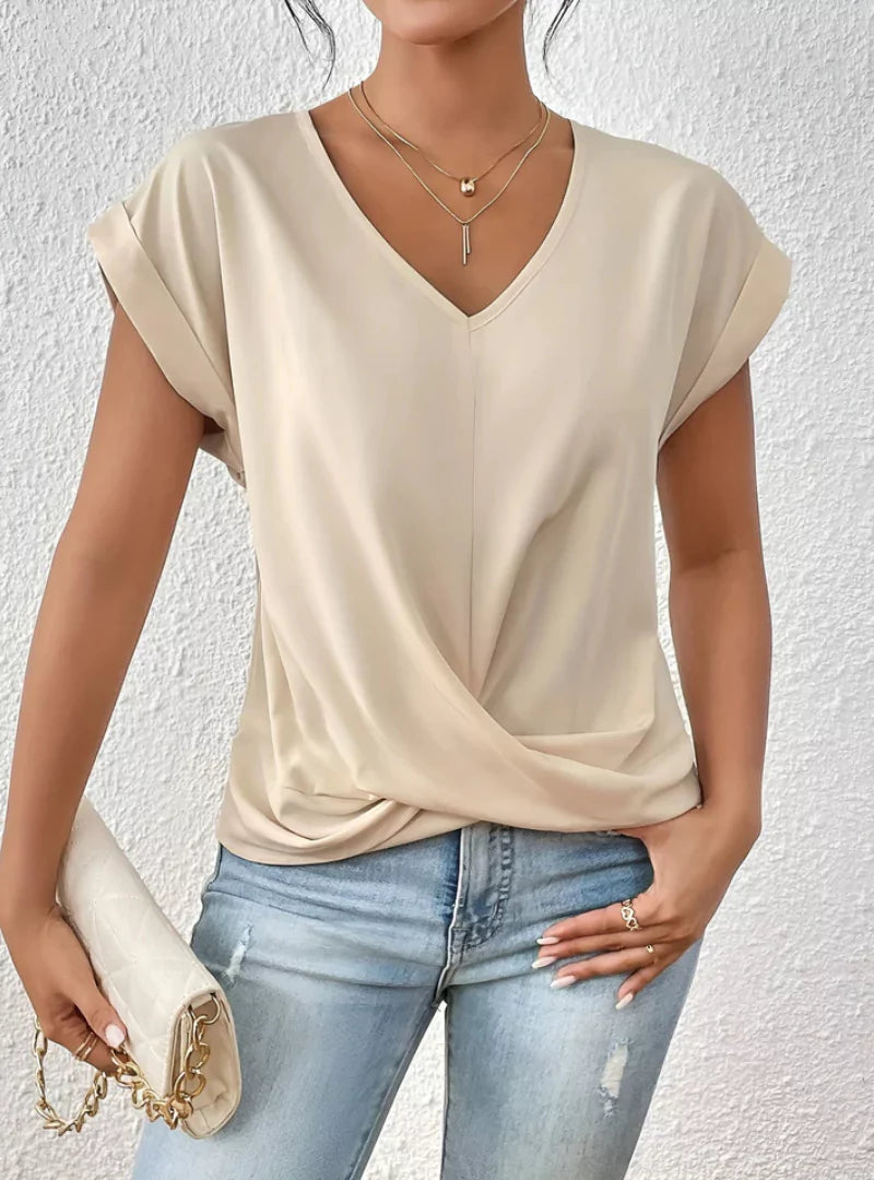 Zara | T-shirt met V-hals
