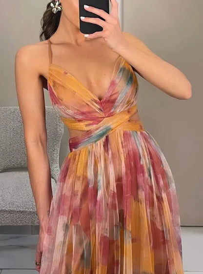Mila | Maxi-Jurk met bloemenprint