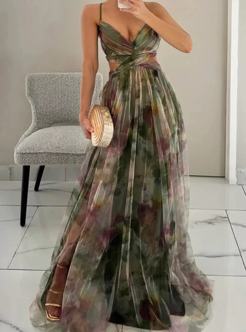 Mila | Maxi-Jurk met bloemenprint
