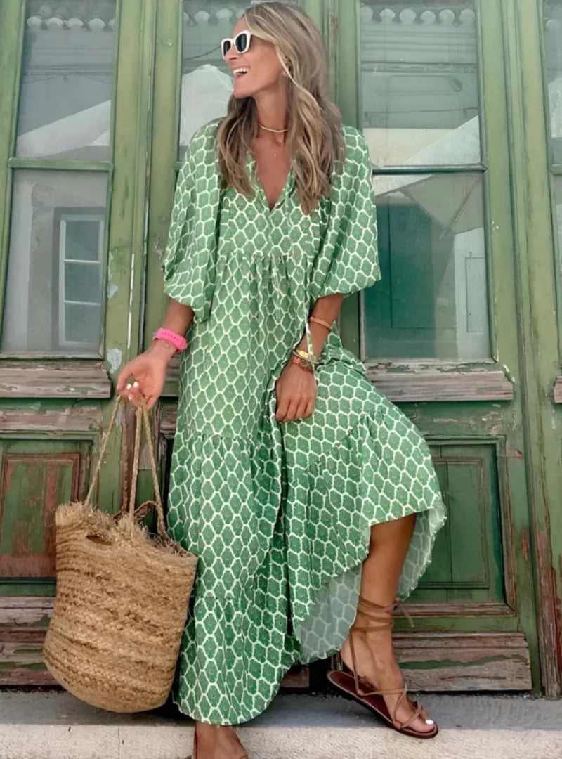 Sharon | Zomerjurk met print